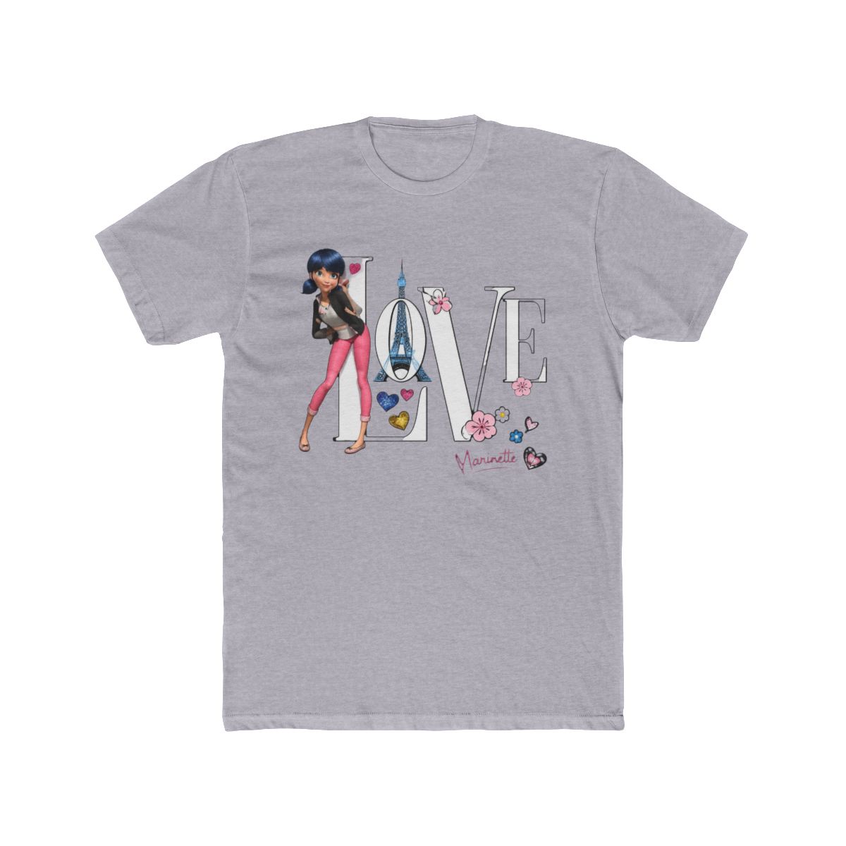Miraculous Ladybug Marinette Love Paris T Shirt | Marionetta - alternate angle 3, merchandise